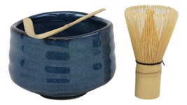 Ebros Traditional Japanese Glazed Ceramic Matcha Tea Bowl 21oz With Bamboo Whisk - £31.96 GBP