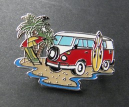 Vw Hippie Hippy Bus Surfer Minibus Lapel Pin Badge 1 Inch - £4.50 GBP