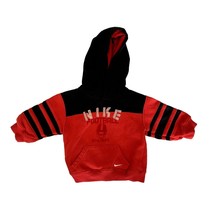 Nike Baby Infant Size 12 MOnths Vintage Red Hoodie Long Sleeve Sweatshirt Hooded - $11.87