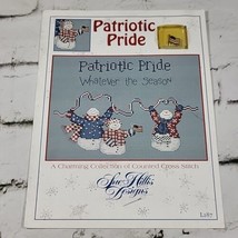 SUE HILLIS DESIGNS Patriotic Pride Cross Stitch Pattern With Bonus Pin - £7.73 GBP