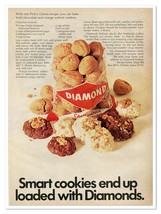Diamond Walnuts Smart Cookies Pick&#39;n Chews Recipe Vintage 1968 Print Mag... - £7.73 GBP
