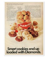 Diamond Walnuts Smart Cookies Pick&#39;n Chews Recipe Vintage 1968 Print Mag... - £7.58 GBP