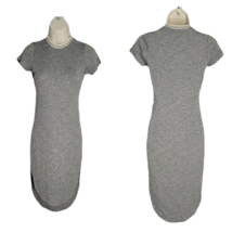 GB Ribbed Cute Pullover Sheath Dress ~ Gray ~ Sz XS ~ Short Sleeve ~ Bel... - £25.51 GBP
