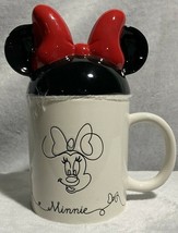 Minnie Mouse Coffee Mug with Handle Black &amp; White NEW - £13.14 GBP