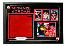 Bulls Chicago Stadium Authentic Game Used 12x12 Floor Framed COA #D/5 Jo... - £4,011.14 GBP