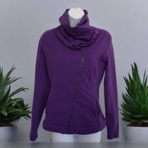 LUCY purple cowl neck athletic zip up jacket Workout Golf Tennis Size XS - £23.34 GBP