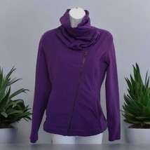 LUCY purple cowl neck athletic zip up jacket Workout Golf Tennis Size XS - £22.34 GBP