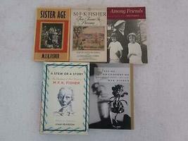 Lot Of 5 M.F.K Fisher Memoirs &amp; Stories Mixed HC/PB Among Friens Two Towns [Hard - £93.08 GBP