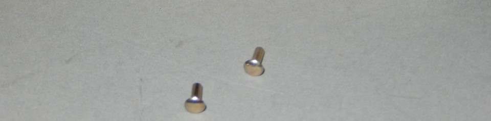 LIONEL PART -2343-184- RIVETS (2)  - NEW -  H28 - $0.95