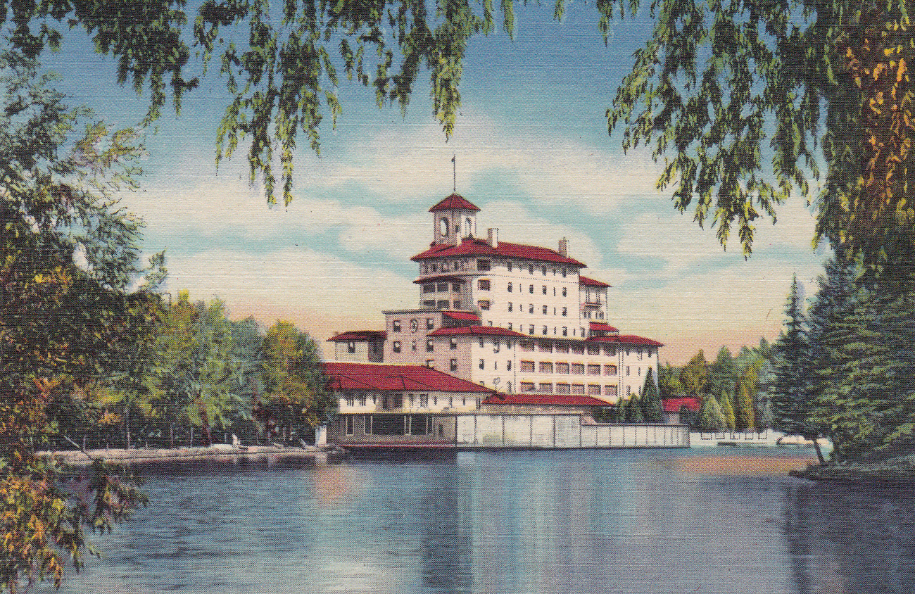 Colorado Broadmoor Hotel Pikes Peak Region Postcard c1930 linen - £10.25 GBP