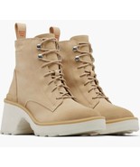 New Sorel Highline Heel Lace Boots Size 5.5 Ceramic / Chalk New In box - $1,295.25 MXN