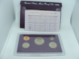 1989 United States Mint Proof Set Kit 5 Coins Plastic Shell Toning Smokiness Kit - £9.02 GBP