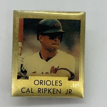 Vintage 1992 Edition MLB Cal Ripken JR Orioles Ace Pin back Pin W/Stats on Back - £11.81 GBP