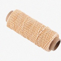 BeigeCraft Waxed Thread: 50m Durable 150D Cord for Leather Hand Sewing &amp; Stitchi - £14.71 GBP