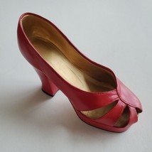 Just The Right Shoe By Raine Ravishing Red Pump Heel 25002 1999 - £7.45 GBP