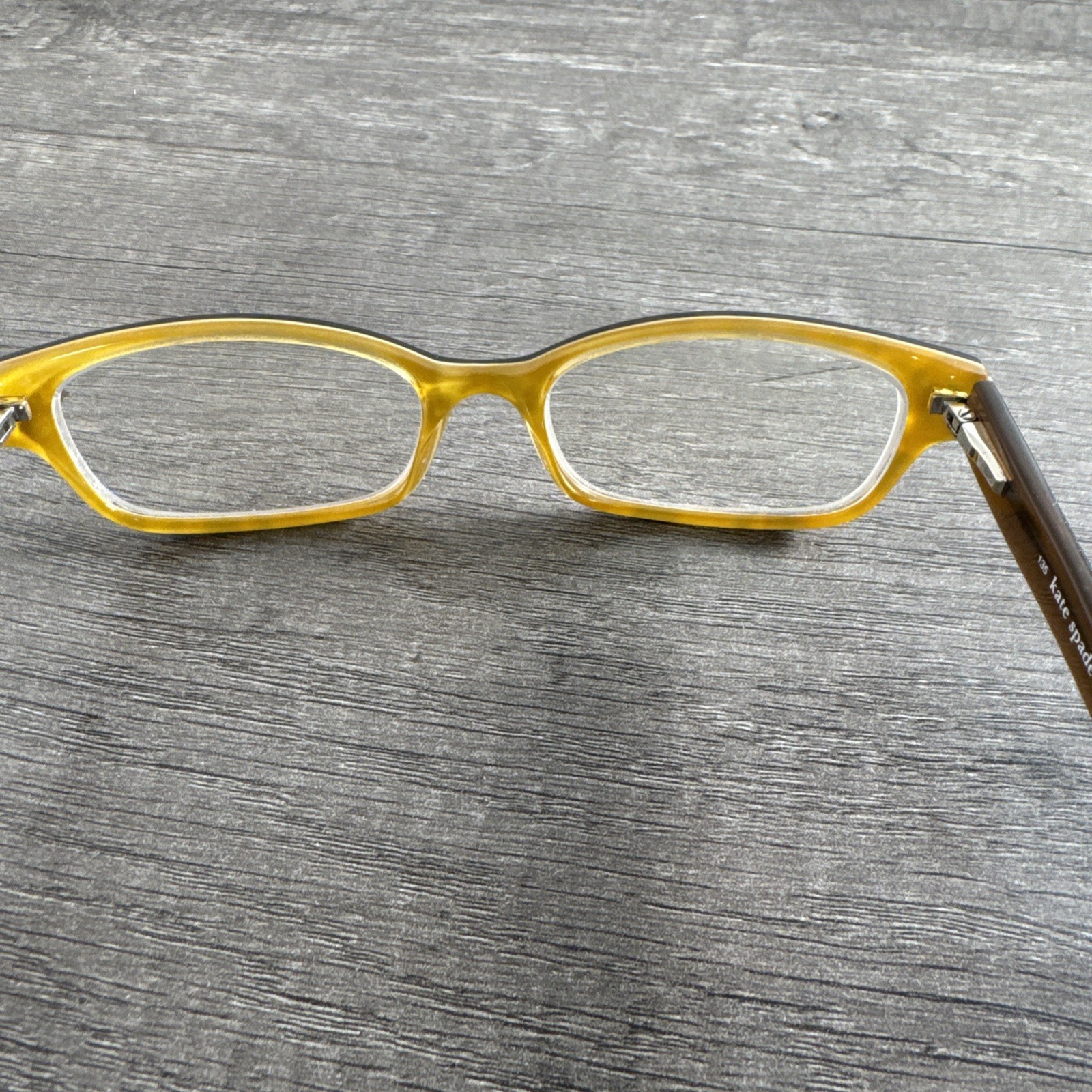 Kate Spade Eyeglasses Lucyann 0JMD Brown Tortoise Yellow FRAMES ONLY 51-16-135 Item image 5
