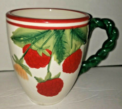 Rare Cracker Barrel &quot;BERRIES&quot; Raspberry - Coffee/Tea/Cocoa MUG China Iro... - $24.99