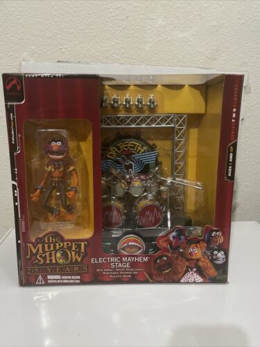 The Muppet Show ELECTRIC MAYHEM STAGE Animal Figure Set Palisades 25 Years NEW - $186.05