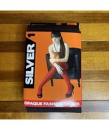 WOMENS FASHION TIGHTS Thick Opaque BROWN L-XL Vintage - $285.59 MXN