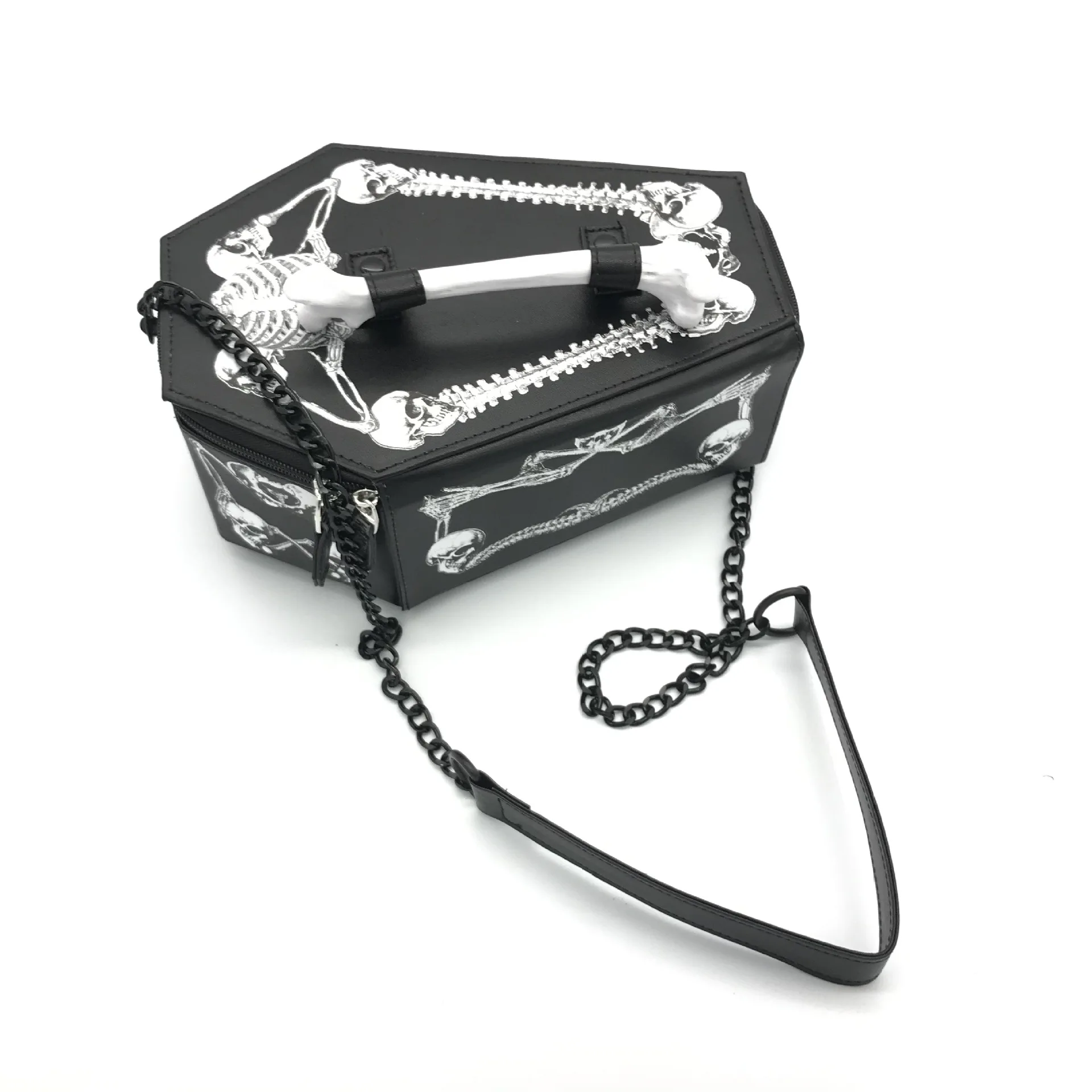 Diinovivo  Style Chain Female  Bags Skeleton  Crossbody Bags Women PU Leather Bo - £143.29 GBP