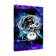 Aquarius Zodiac Horoscope Sign Constellation Canvas Print Astrology Home Decor  - £68.33 GBP+