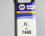 NAPA Auto Parts 25 7440 Belt AUTOMOTIVE Cogged Replacement V-Belt NEW - $13.85