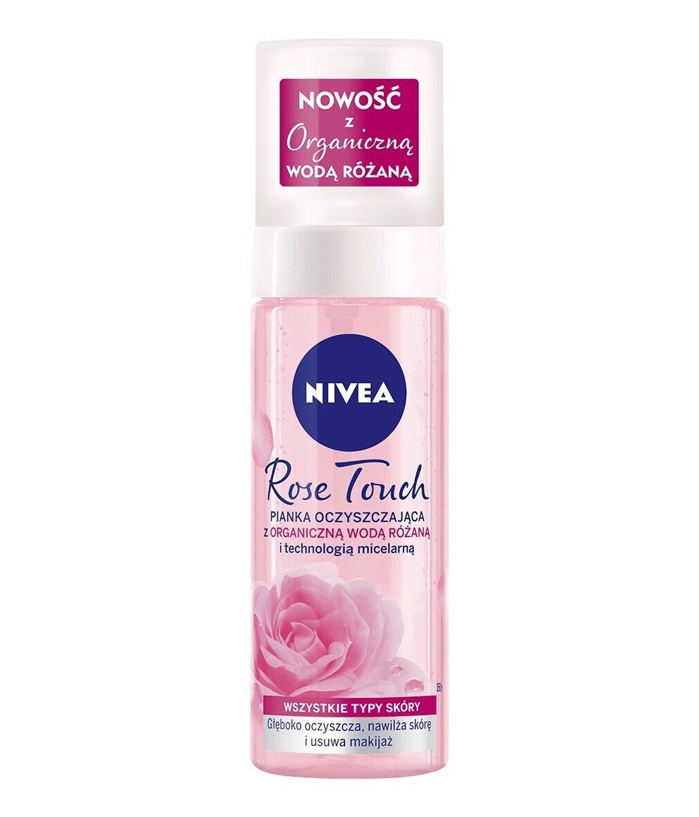NIVEA Rose Touch Cleansing Foam with Organic Rose Water 150ml FREE SHIPPING