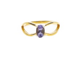 Or Massif Tanzanite Bague de Fiançailles Délicat Tanzanite Alliance 0.6 CT - £65.77 GBP+