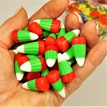 RESIN CANDY CORN DIY CABOCHONS FOR CHRISTMAS CRAFT SMALL GIFT FOR KIDS I... - £10.22 GBP