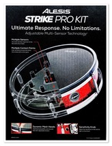Print Ad Alesis Strike Pro Electronic Drum Kit 2018 Magazine Advertisement - $10.64 CAD