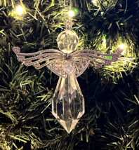 Acrylic Facet Angel Christmas Ornament 4&quot; NWT - $7.50