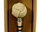 ThirstyStone Cotton Rope Nautical Knot Decorative Wine Bottle Stopper New - £8.15 GBP