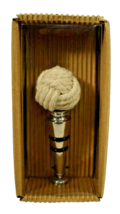 ThirstyStone Cotton Rope Nautical Knot Decorative Wine Bottle Stopper New - £8.16 GBP
