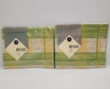 Revelle Euro Pillow Shams Lot Of 2 Green Yellow Combed Egyptian Cotton - $19.79