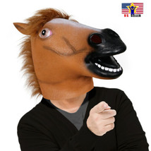 Bojak Horseman Costume Cosplay Latex Rubber Head Man Funny Scary Mask Ha... - $16.72