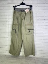 Hanna Andersson Boys Khaki Cargo Pants Pockets Elastic Waist Size 8 US 130 cm - $31.19