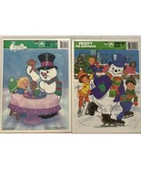 Vintage Frosty The Snowman Golden Toys Frame-Tray Children&#39;s Puzzles Set - $13.23 CAD