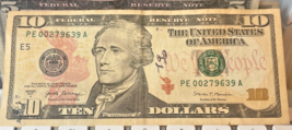 2017 Hamilton $10 Dollar Bill Note Low Serial Number PG 01006300 D Norma... - $28.71