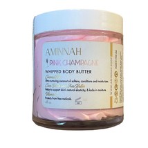 AMINNAH Pink Champagne Whipped Body Butter 8oz Moisturizing Unisex Skin ... - £9.51 GBP