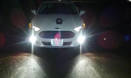 White LED Halo Fog Lamps Halo Driving Light Kit for 2013-2016 Ford Fusion - £105.01 GBP