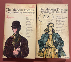 Lot 2 Vintage ERIC BENTLEY Books - The Modern Theatre Volumes 1&amp;2 Paperback 1955 - £8.99 GBP