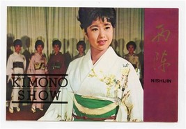 Nishijin Ori Silk Kimono Show Brochure Kyoto Japan 1960&#39;s - $17.80