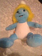 Build A Bear Smurfette 18 inch blue plush stuffed holiday New  - £20.36 GBP