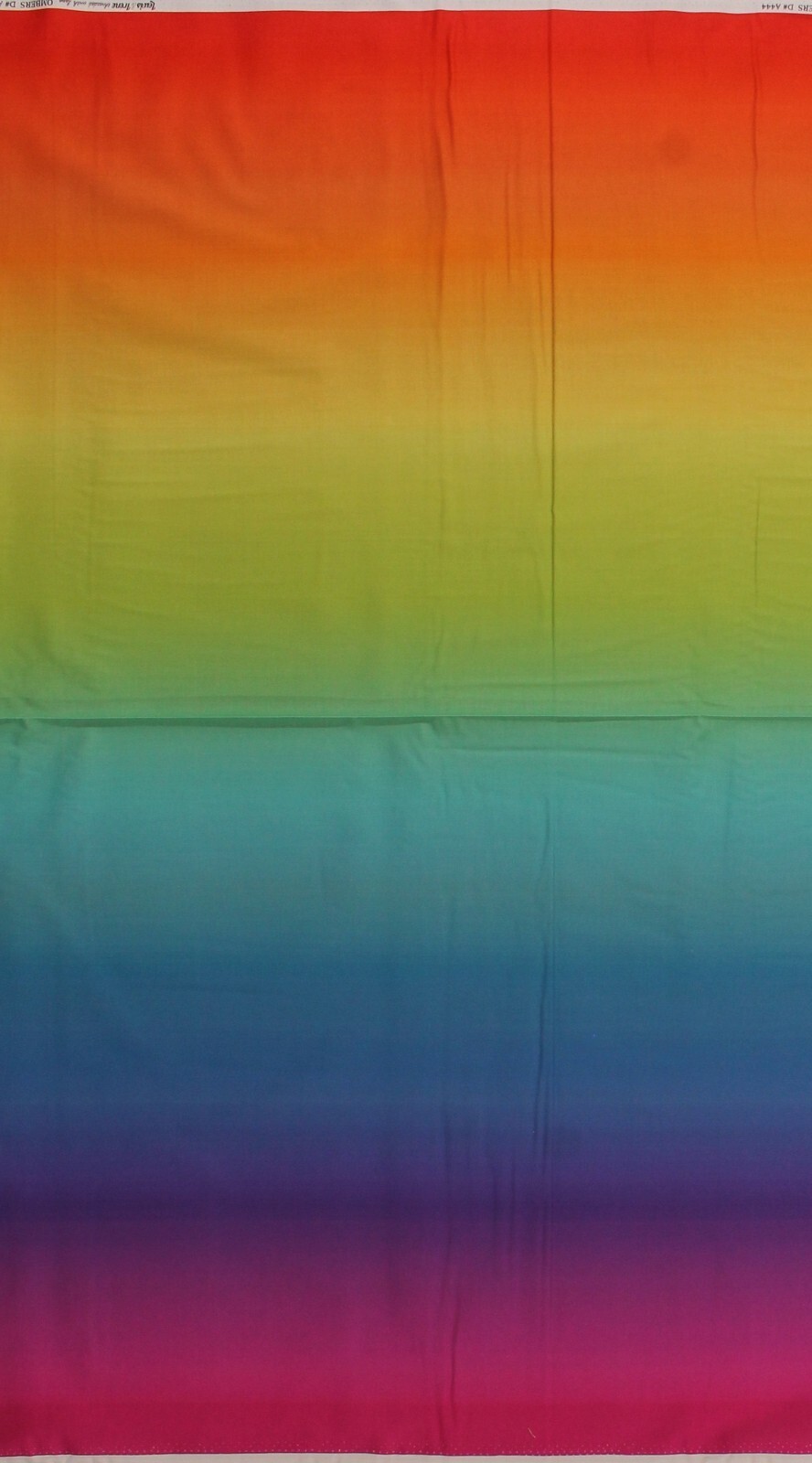 Cotton Bright Rainbow Ombre Ombres Cotton Fabric Print by the Yard (D771... - $13.95