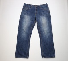 Vintage Rocawear Mens 40x34 Distressed Baggy Fit Wide Leg Denim Jeans Pa... - $59.35
