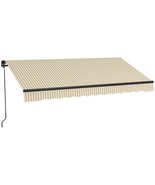 Outsunny 12x10ft Retractable Patio Awning | UV Sun Shade Outdoor Cover - €254,14 EUR