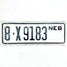  United States Nebraska Base Trailer License Plate 8-X9183 - £13.21 GBP