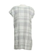 EILEEN FISHER Chambray Airy Organic Linen Cotton Plaid Shift Dress 1X - $205.55 CAD