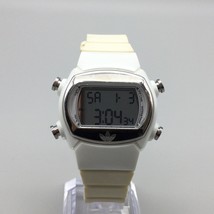 Adidas Digital Watch Women 33mm White Rectangle Dial ADH1696 New Battery - $29.69