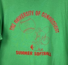 Vintage University of Connecticut T Shirt Single Stitch UConn XL USA 80s 90s - £27.32 GBP